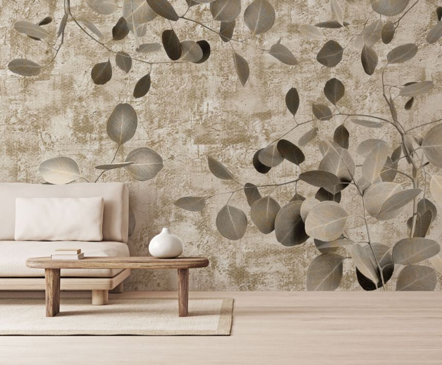Luxury wall mural, Eucalyptus twigs and leaves, Z77599, Savana, Zambaiti Parati
