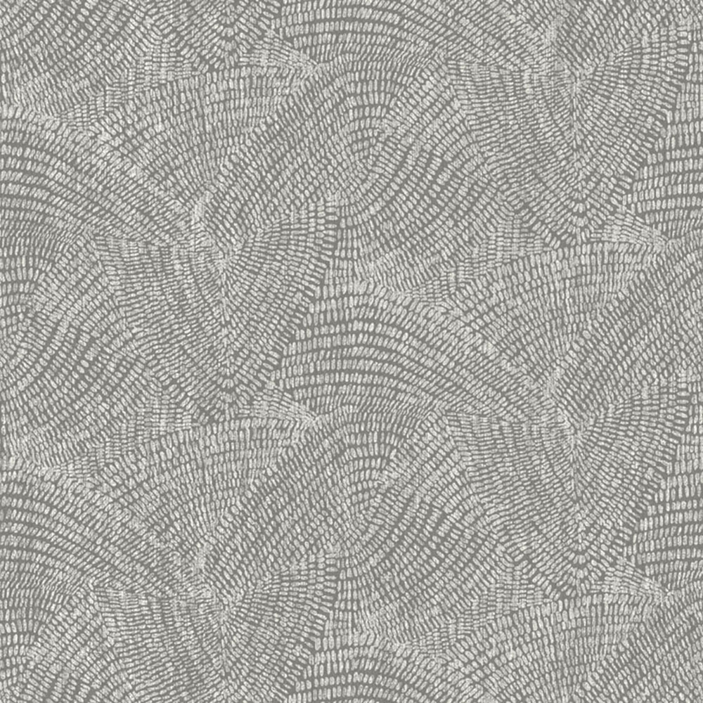 Graphic non-woven wallpaper, gray, NHW1022, Perla, Decoprint
