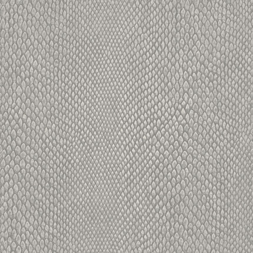 Non-woven wallpaper, gray-silver, skin imitation, NHW1036, Perla, Decoprint
