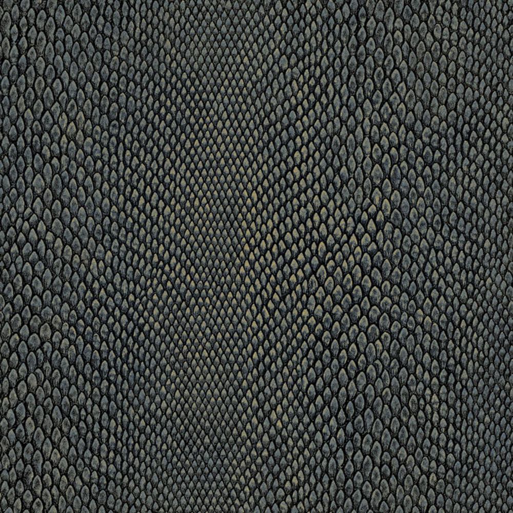 Non-woven wallpaper, blau-gold, skin imitation, NHW1038, Perla, Decoprint