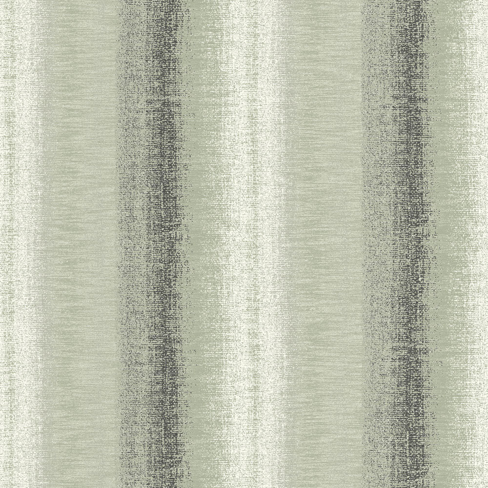 Green non-woven wallpaper, stripes, RE25144, Reflect, Decoprint