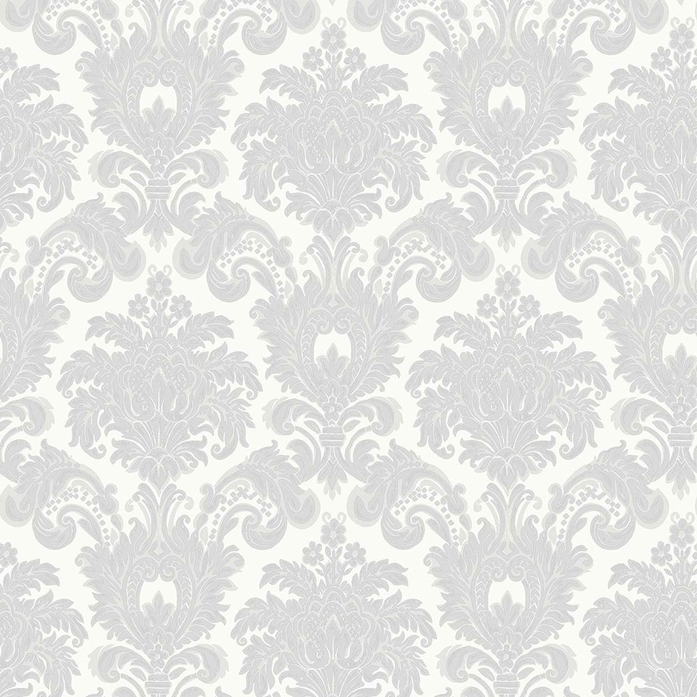 Gray-cream non-woven baroque wallpaper, 33321, Tradizioni, Cristiana Masi by Parato