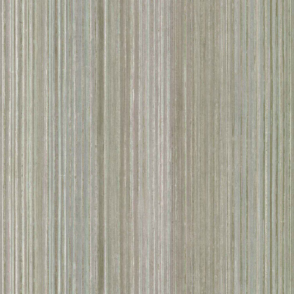 Green-beige striped wallpaper, 43855, Terra, Cristiana Masi by Parato