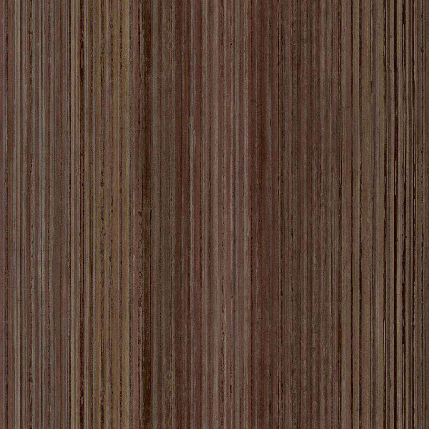 Terracotta colour striped wallpaper, 43858, Terra, Cristiana Masi by Parato