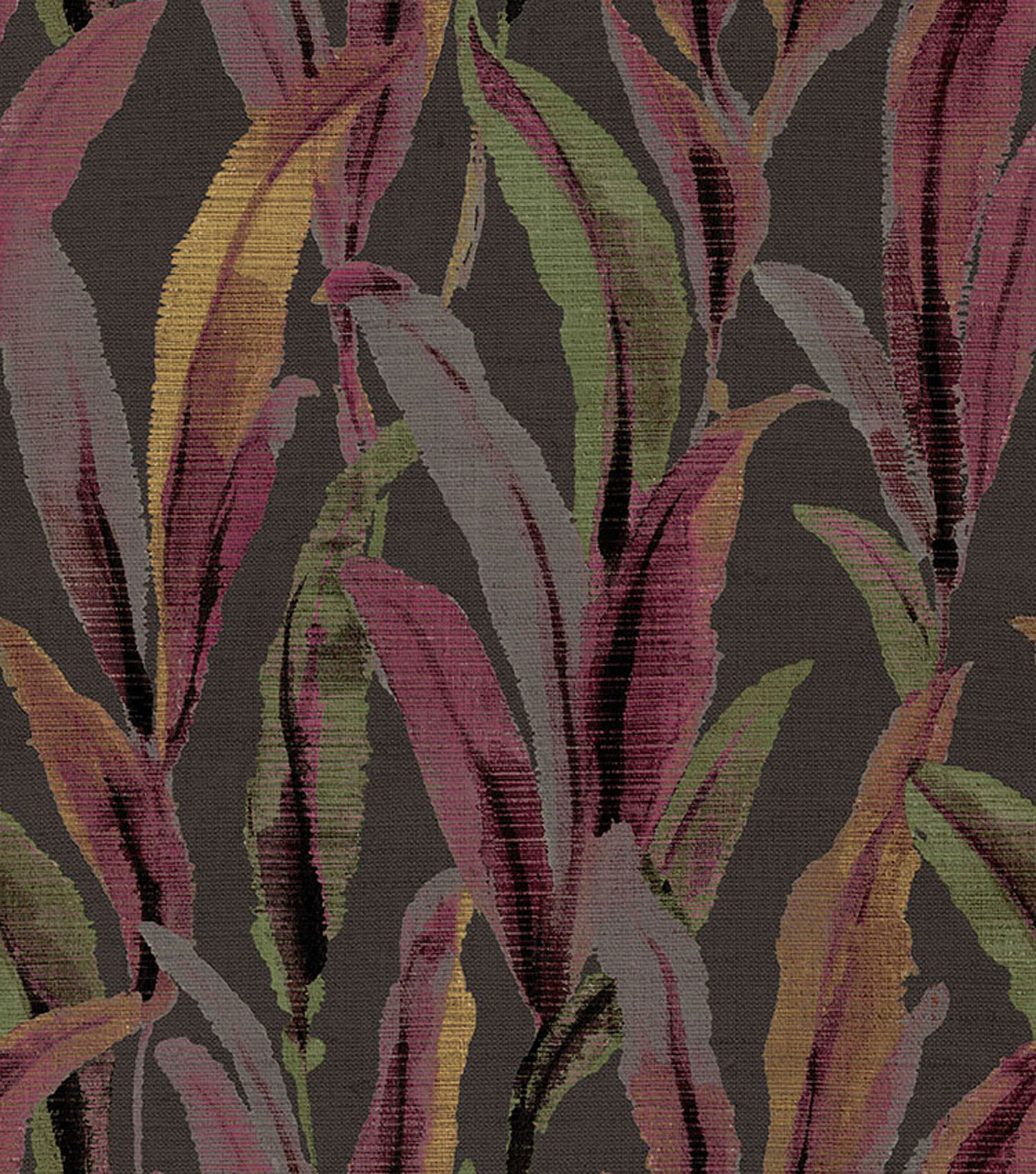 Non-woven wallpaper, leaves, brown, 39009, Arché, Cristiana Masi by Parato