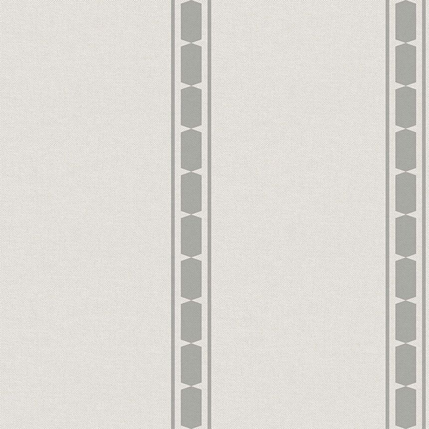 Non-woven wallpaper, grey, stripes, 39033, Arché, Cristiana Masi by Parato