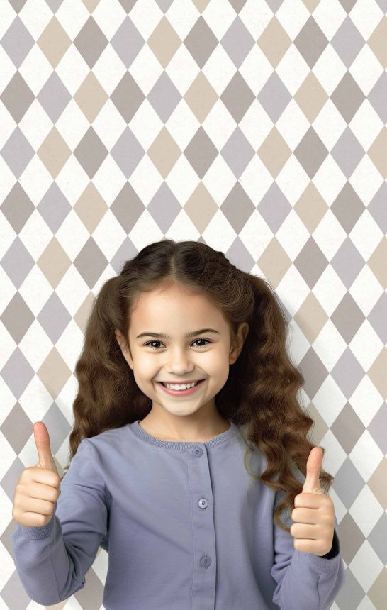 Non-woven wallpaper, diamonds, 17126, MiniMe, Cristiana Masi by Parato