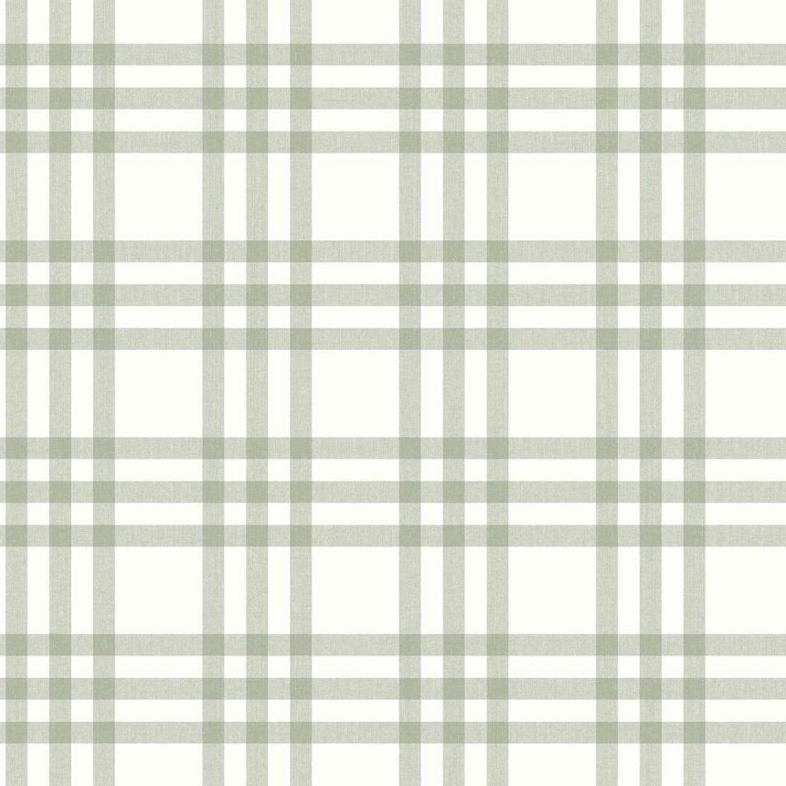Green-white wallpaper, checkered, 17152, MiniMe, Cristiana Masi by Parato