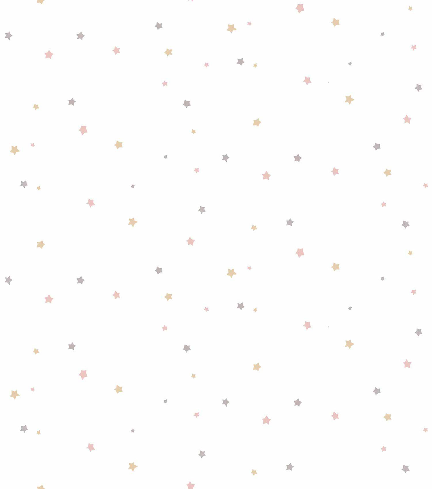White non-woven wallpaper with stars, 17164, MiniMe, Cristiana Masi by Parato