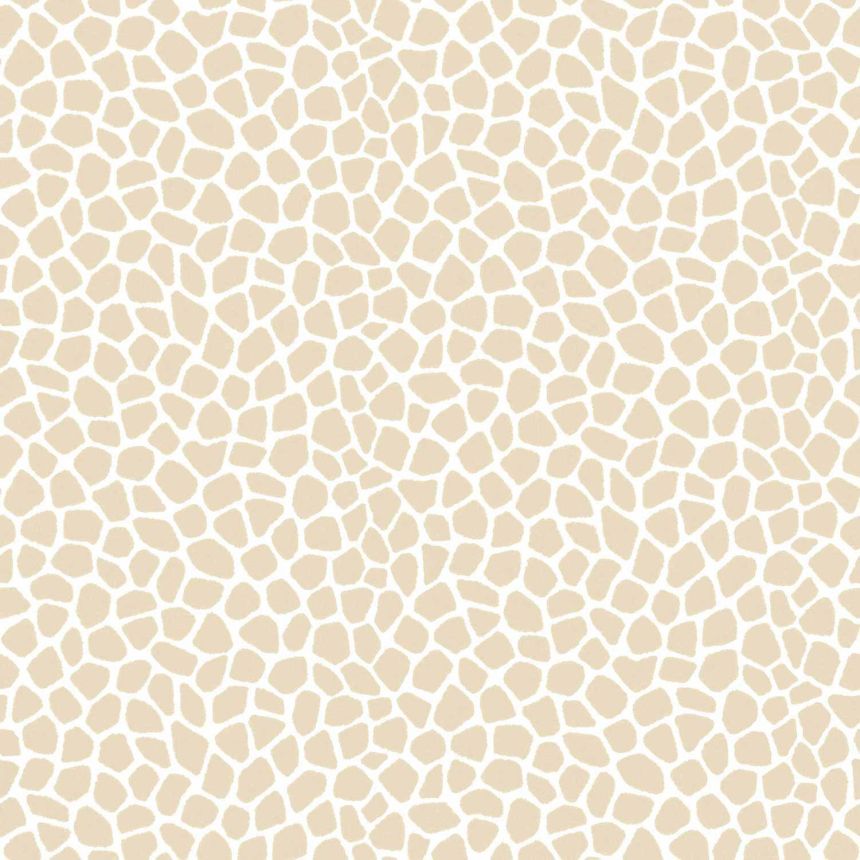 Beige-white non-woven wallpaper, 17181, MiniMe, Cristiana Masi by Parato