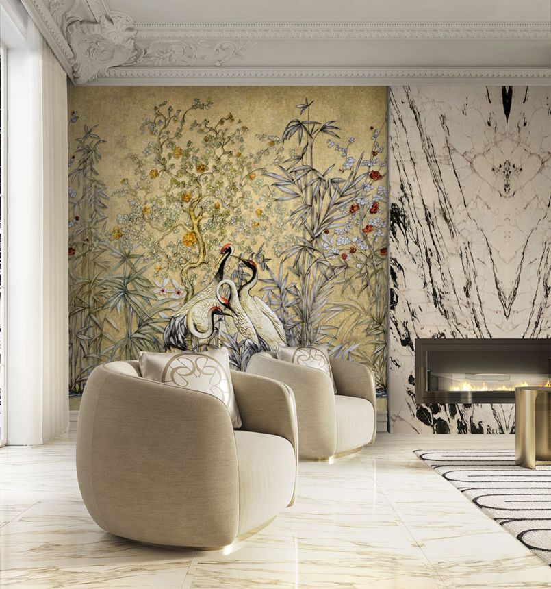 Luxury wall mural with birds and plants, Z34955, Elie Saab 2