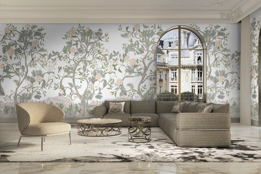 Luxury wall mural, Landscape with flowers, Z34979, Elie Saab 2