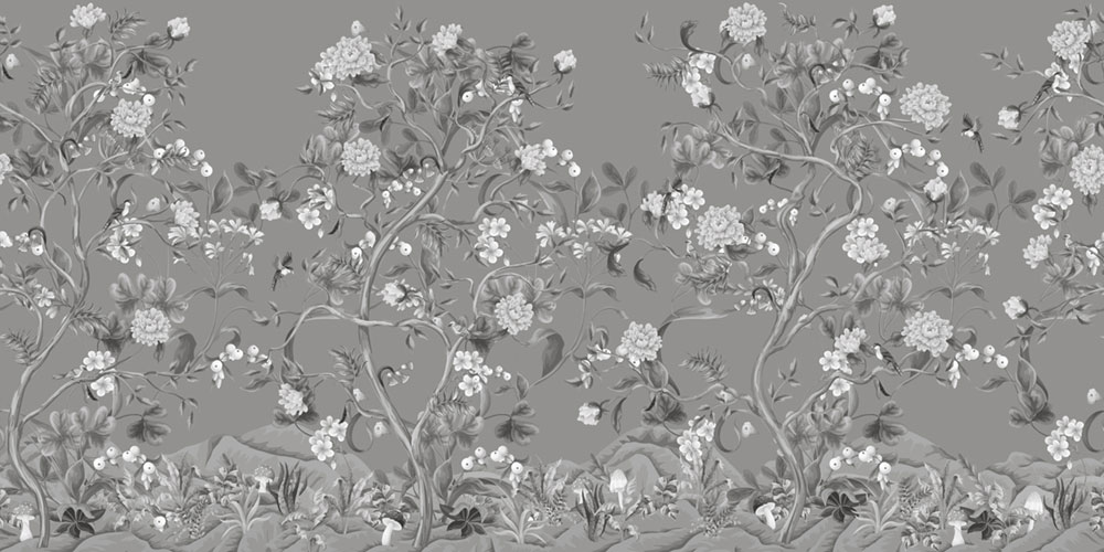 Luxury wall mural, Landscape with flowers, Z34980, Elie Saab 2