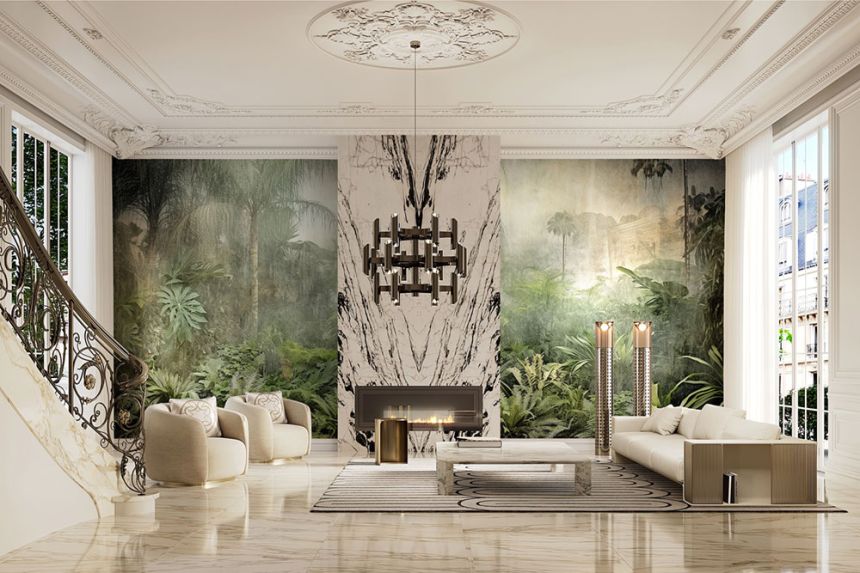 Luxury wall mural, Tropical forest, Z34987, Elie Saab