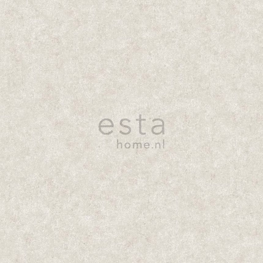 Gray-beige non-woven wallpaper, concrete, stucco, 138232, Vintage Flowers, Esta Home