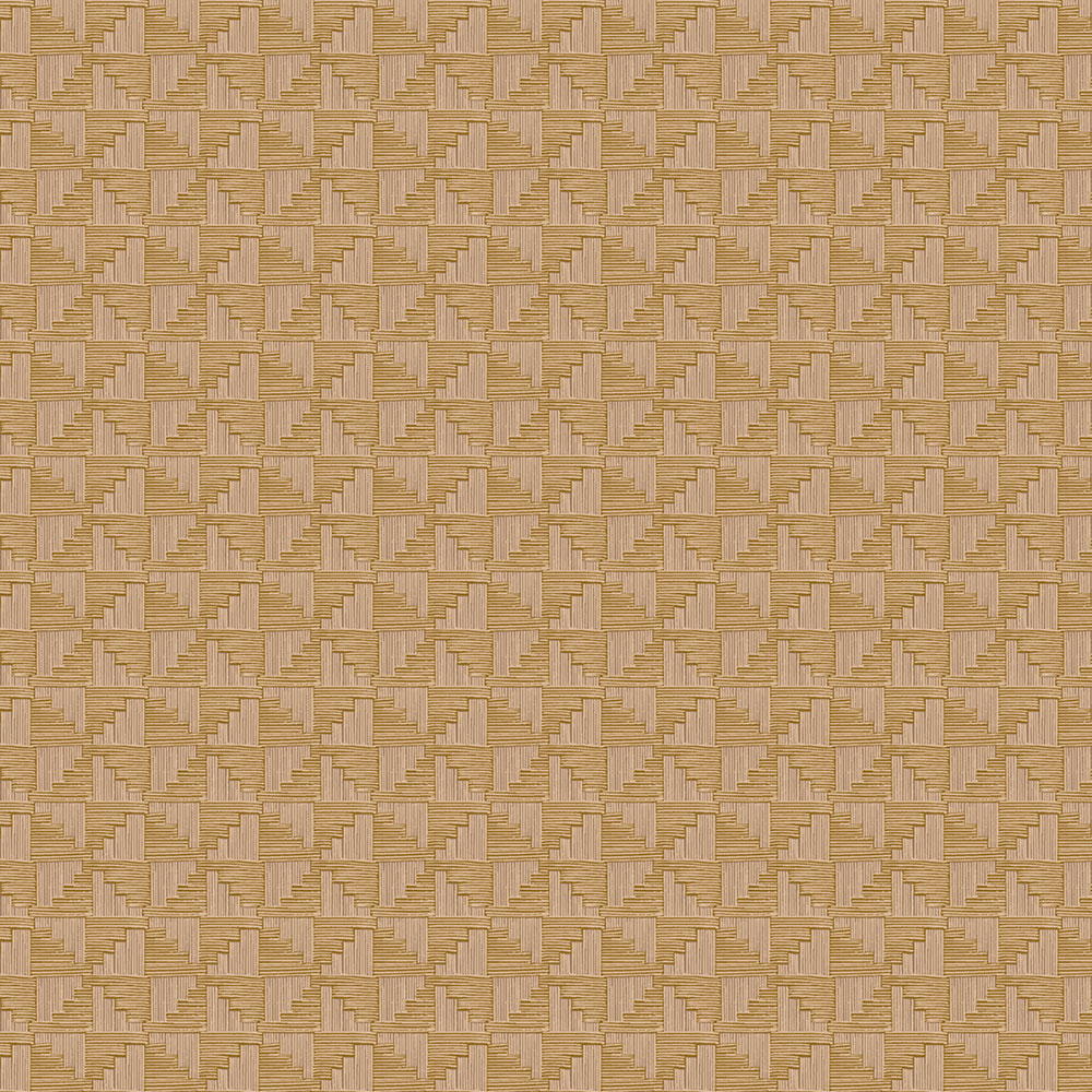 Ocher geometric retro wallpaper, 333652, Revive, Eijffinger
