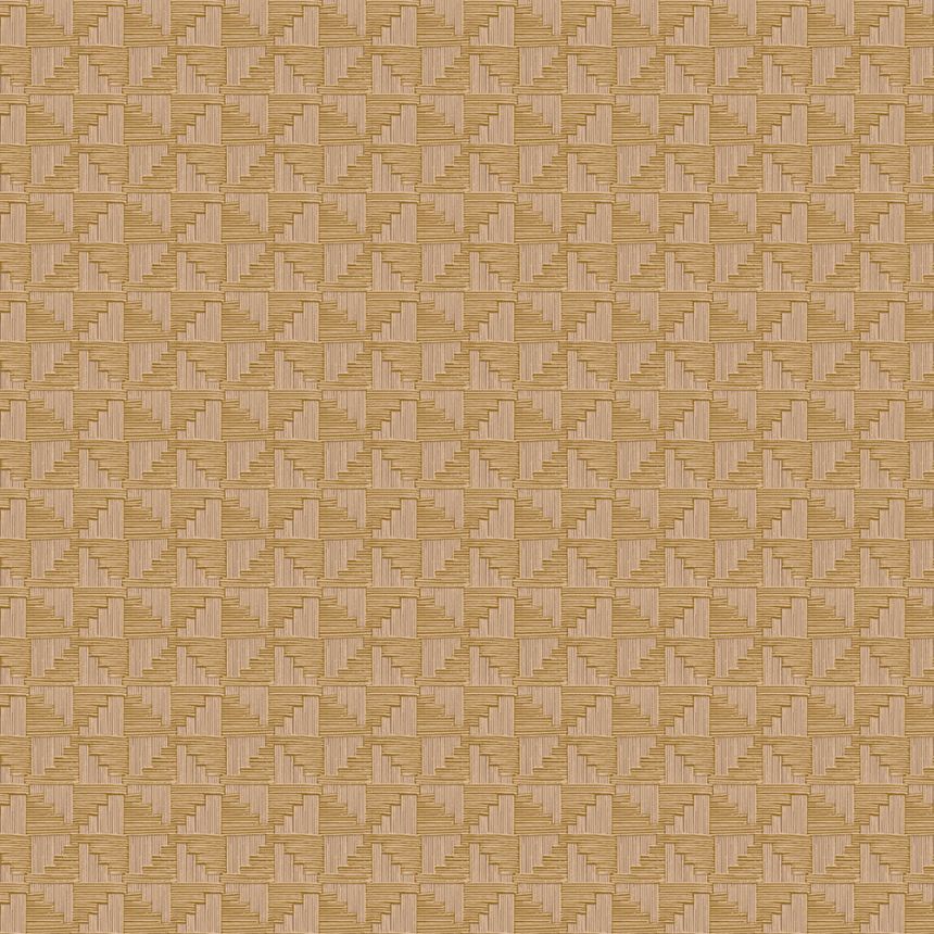 Ocher geometric retro wallpaper, 333652, Revive, Eijffinger