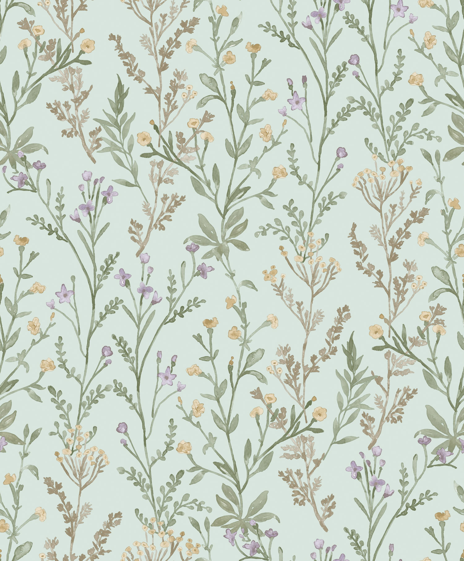 Non-woven wallpaper, turquoise, flowers, PH3206, Perfect Harmony, Grandeco