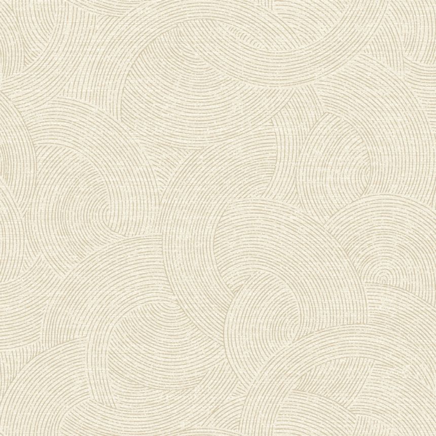Geometric non-woven wallpaper, cream, PH3302, Perfect Harmony, Grandeco