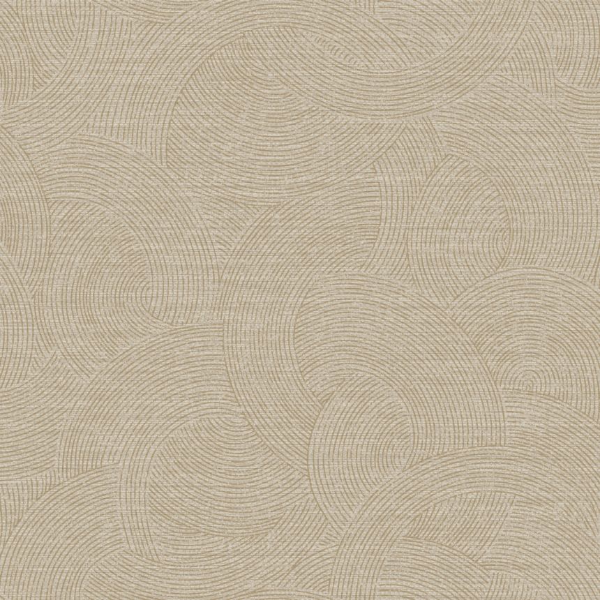 Geometric non-woven wallpaper, gray-brown, PH3305, Perfect Harmony, Grandeco