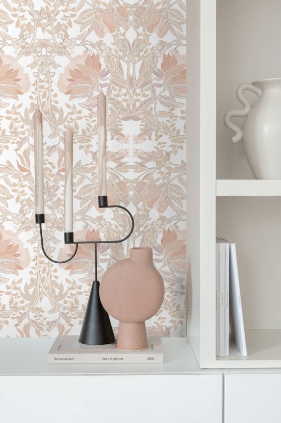 Floral non-woven wallpaper, 139613, Bloom, Esta Home