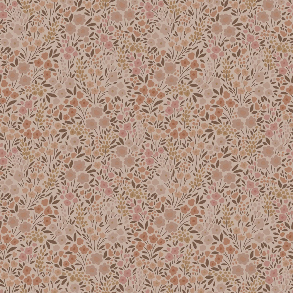 Floral non-woven wallpaper, pink, 139700, Bloom, Esta Home