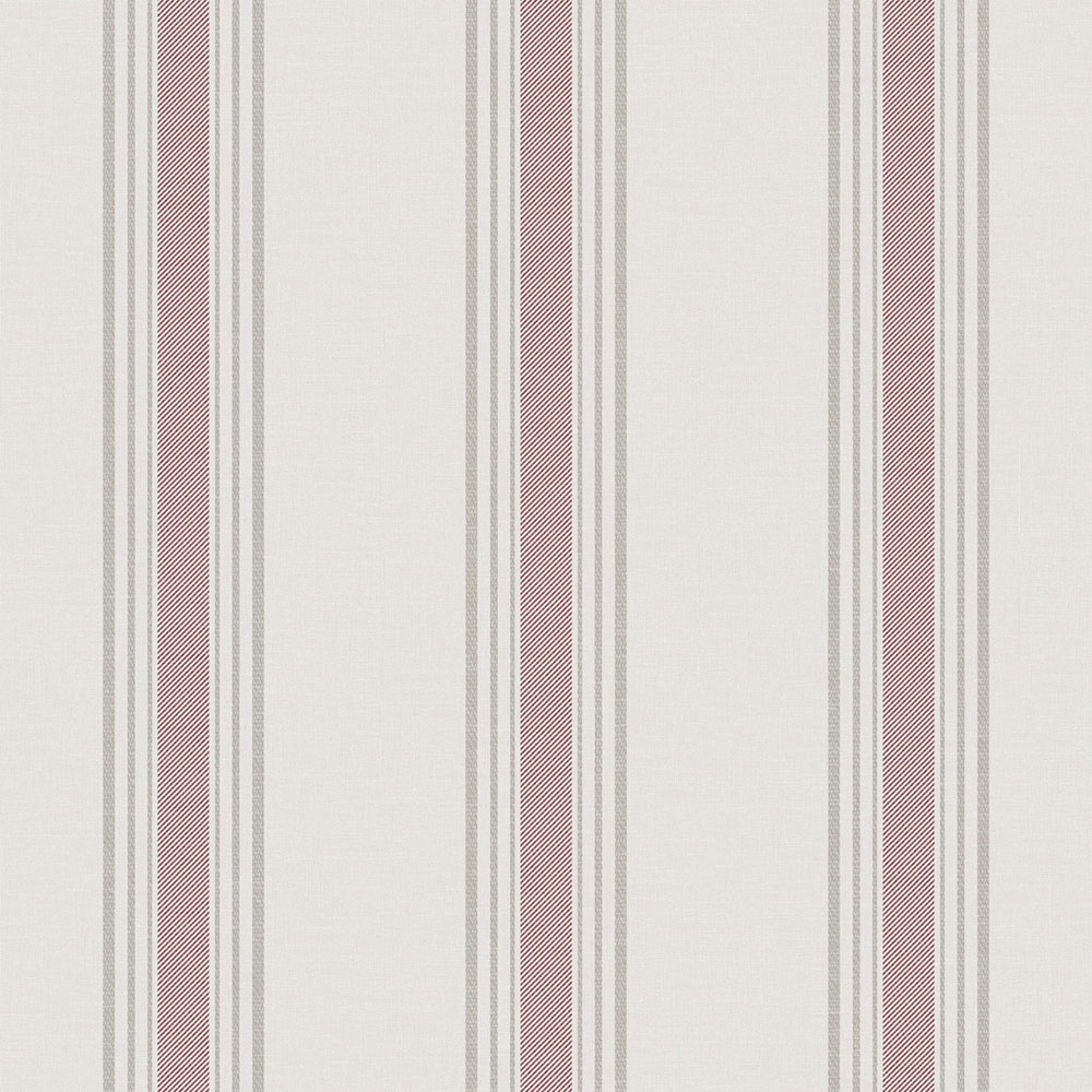 Non-woven wallpaper, pink, stripes,  9810-5, Essential Stripes, ICH Wallcoverings