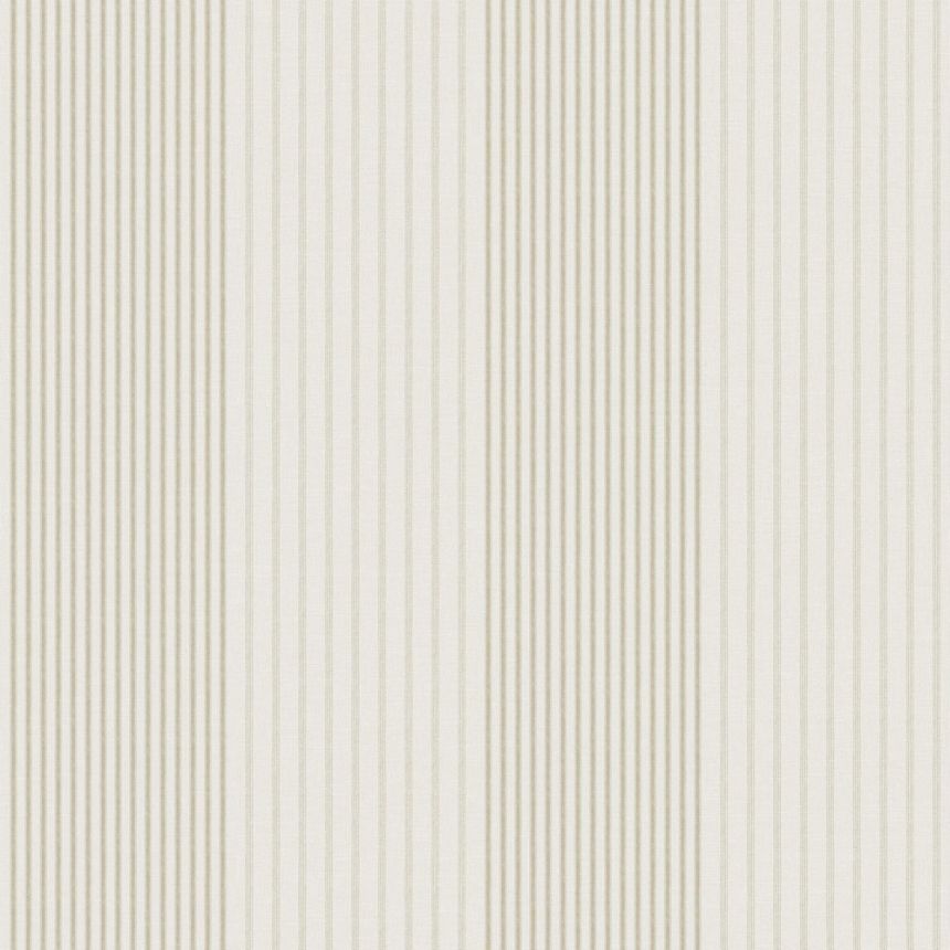Non-woven wallpaper, beige, stripes,  9811-2, Essential Stripes, ICH Wallcoverings