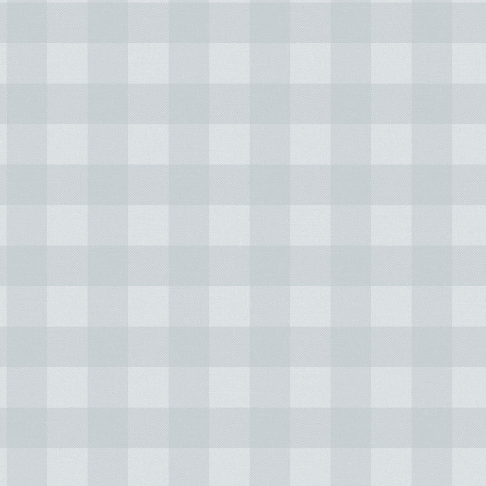 Non-woven wallpaper, blue, checkered, 9813-4, Essential Stripes, ICH Wallcoverings, 0,53 x 10,05 m