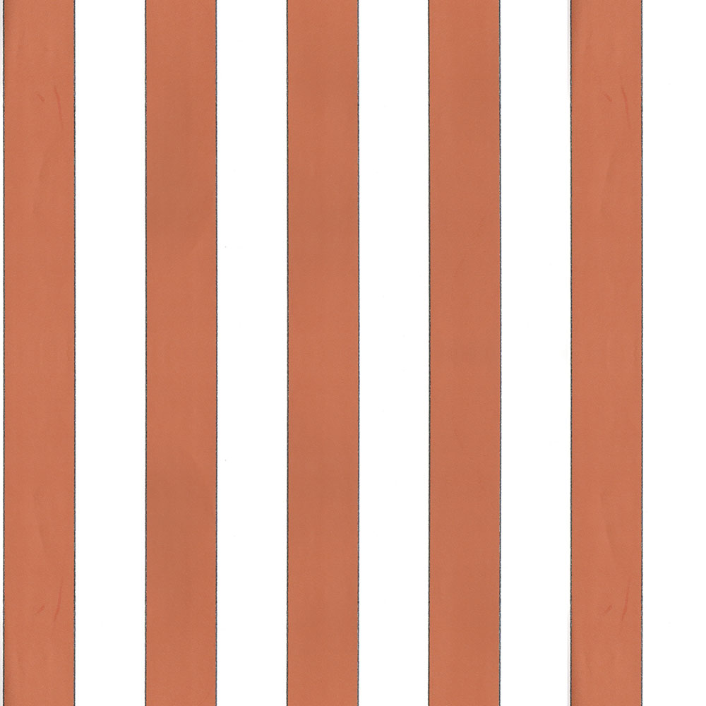 Non-woven wallpaper, orange-white, stripes,  5060-3, Essential Stripes, ICH Wallcoverings