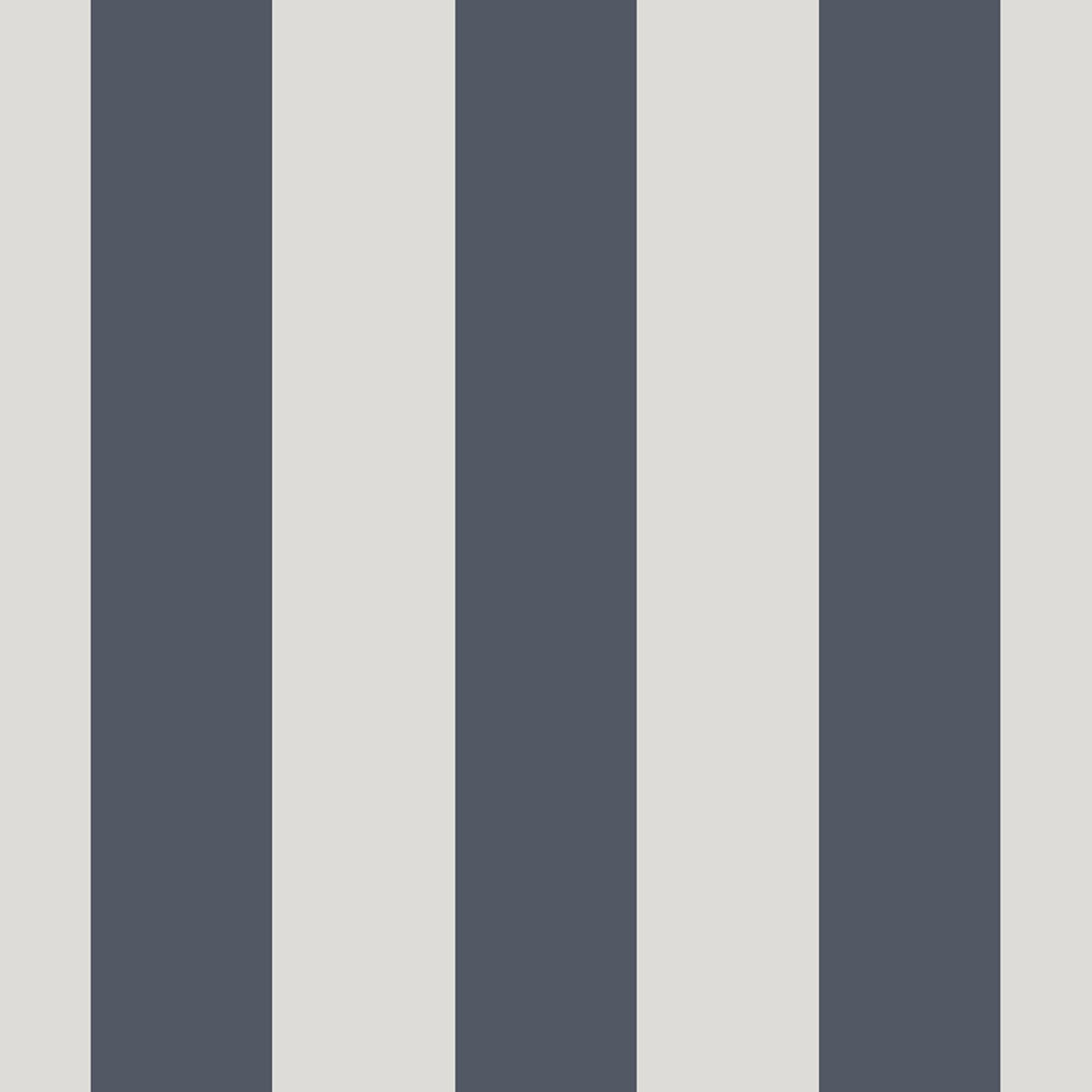 Non-woven wallpaper, blue-white, stripes,  9814-1, Essential Stripes, ICH Wallcoverings