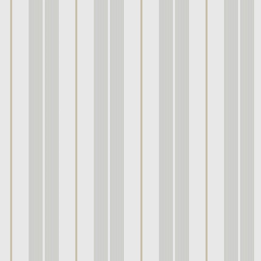 Non-woven wallpaper, gray, stripes,  9815-3, Essential Stripes, ICH Wallcoverings