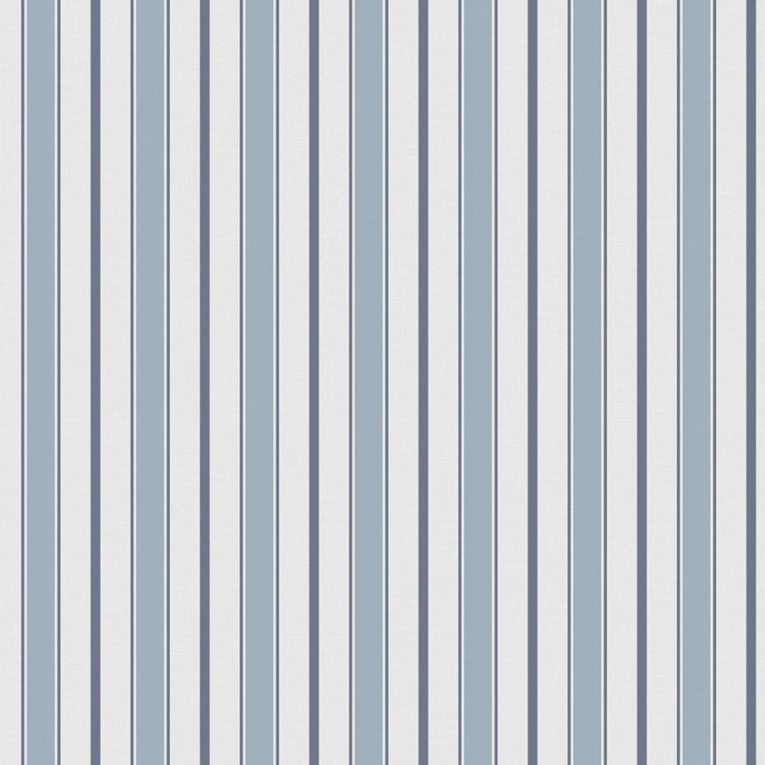 Non-woven wallpaper, blue, stripes,  9816-2, Essential Stripes, ICH Wallcoverings