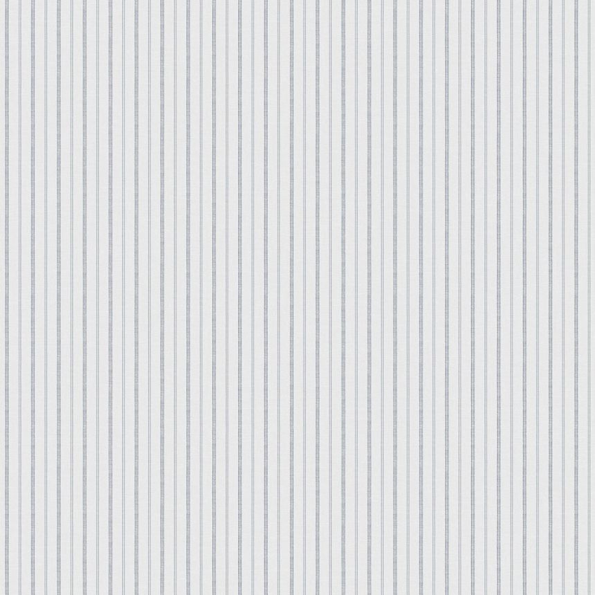 Non-woven wallpaper, blue-white, stripes,  9818-1, Essential Stripes, ICH Wallcoverings