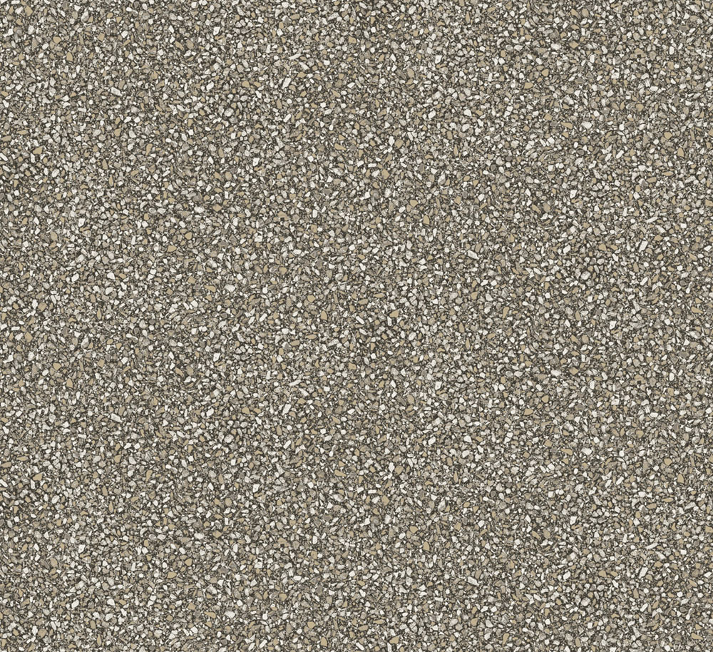 Non-woven wallpaper, gray-brown, stone, terrazzo, ROC009, Rock, Masureel