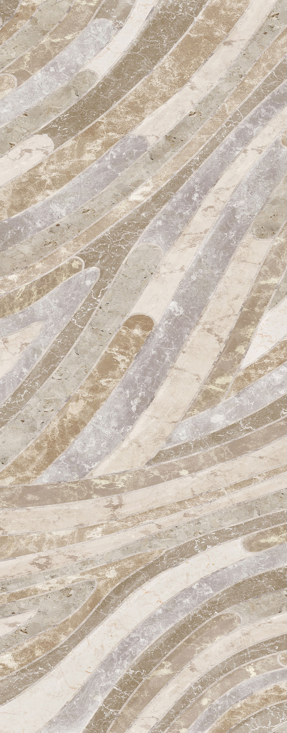 Geometric non-woven wall mural, beige, DGROC2011-300, Rock, Masureel