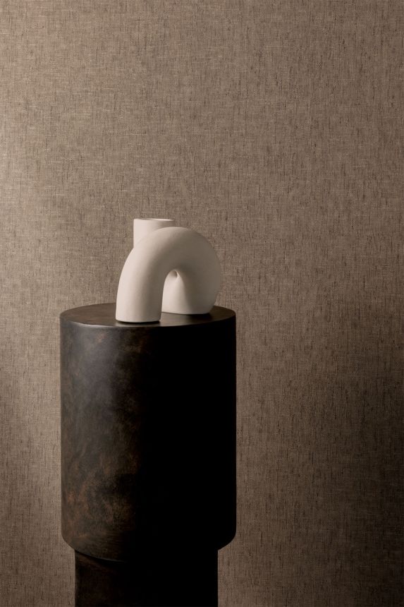 Non-woven wallpaper, brown, fabric imitation, JOY303, Joy, Rhapsody, Masureel