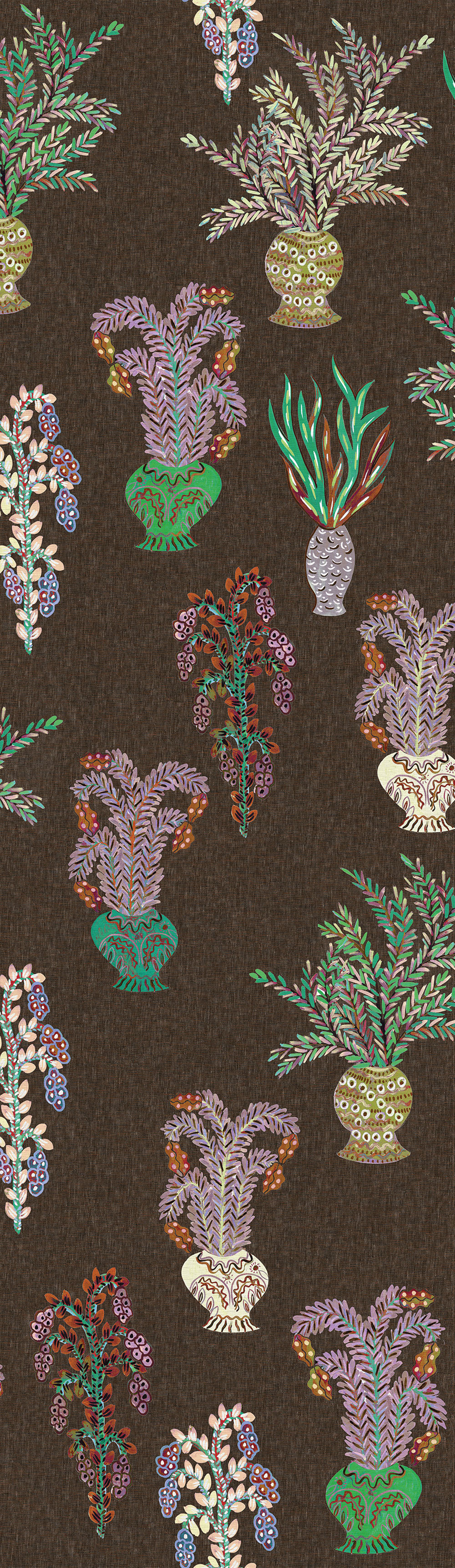 Non-woven wall mural, brown, flowers, DGJOY1031-260, Joy, Masureel