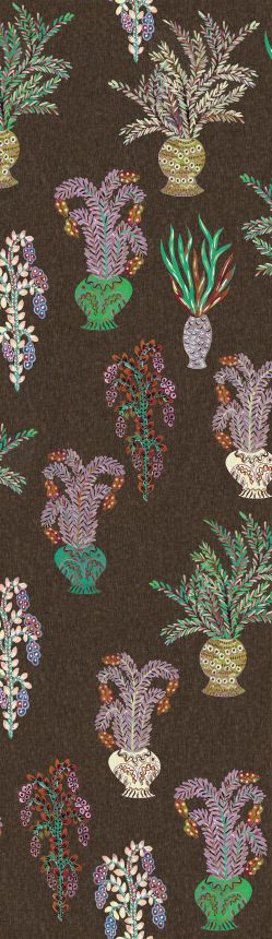 Non-woven wall mural, brown, flowers, DGJOY1031-260, Joy, Masureel