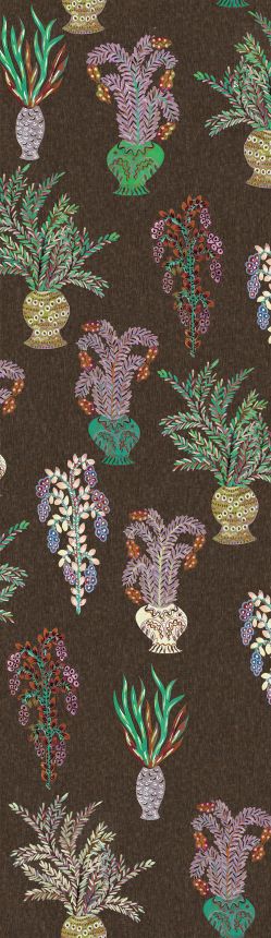 Non-woven wall mural, brown, flowers, DGJOY1032-260, Joy, Masureel