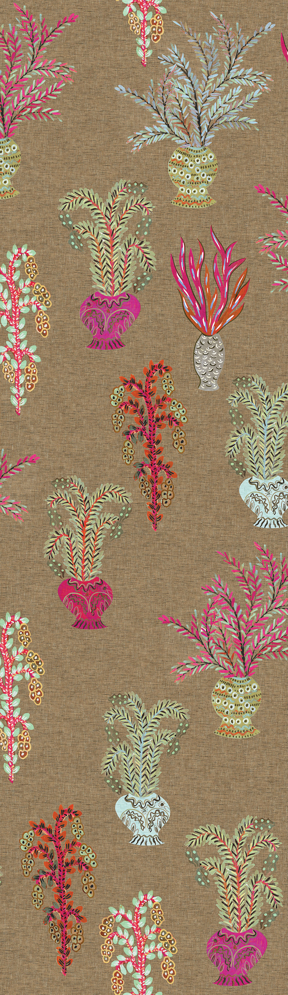 Non-woven wall mural, brown, flowers, DGJOY1041-260, Joy, Masureel