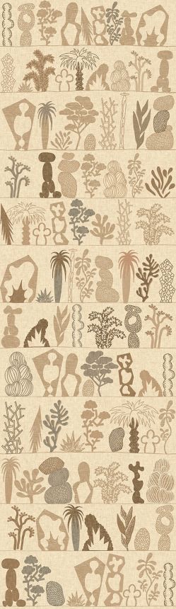 Non-woven wall mural, beige, plants, DGJOY2011-260, Joy, Masureel