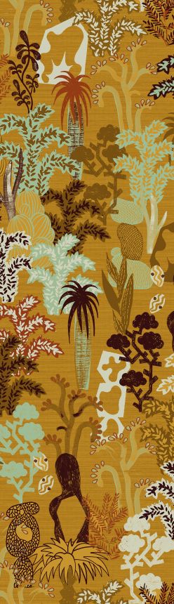 Non-woven wall mural, ochre, plants, DGJOY3013-300, Joy, Masureel