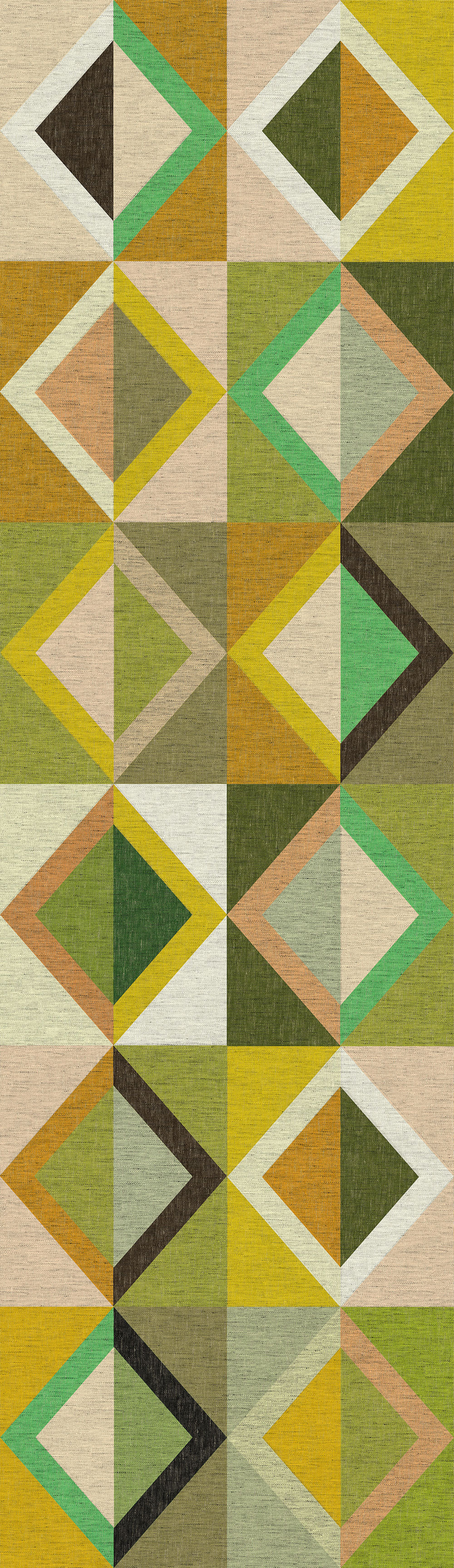 Geometric non-woven wall mural, green, DGJOY4021-300, Joy, Masureel