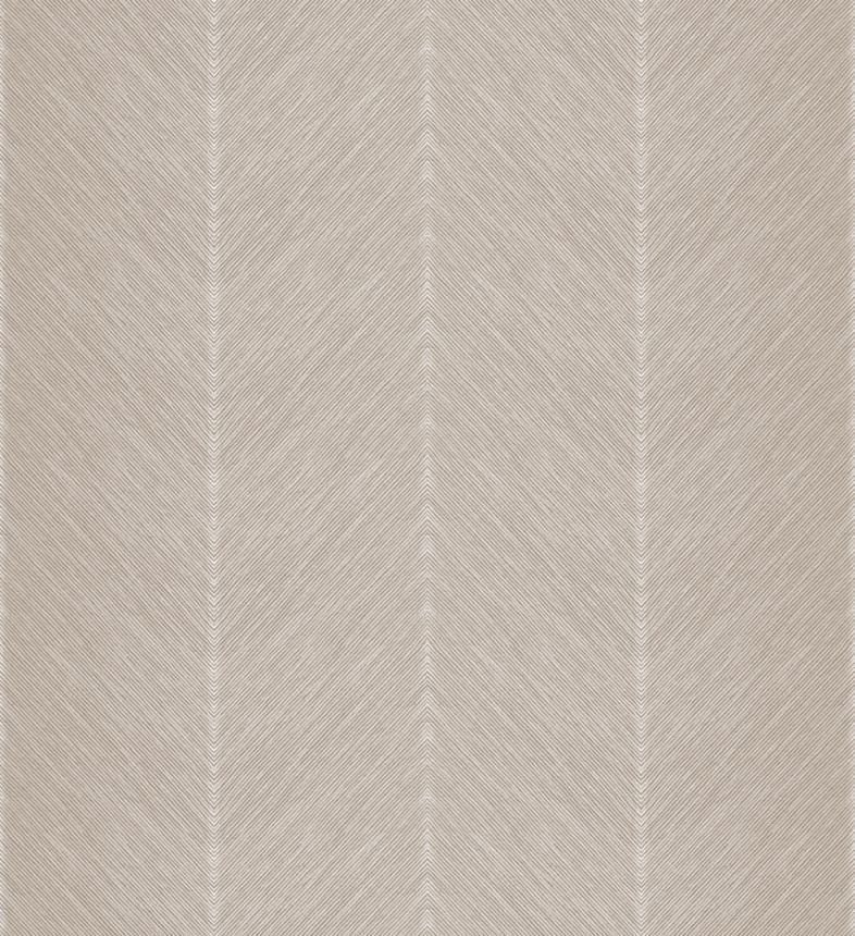 Beige non-woven wallpaper, zig zag pattern, M1803-5, Mika,  ICH Wallcoverings