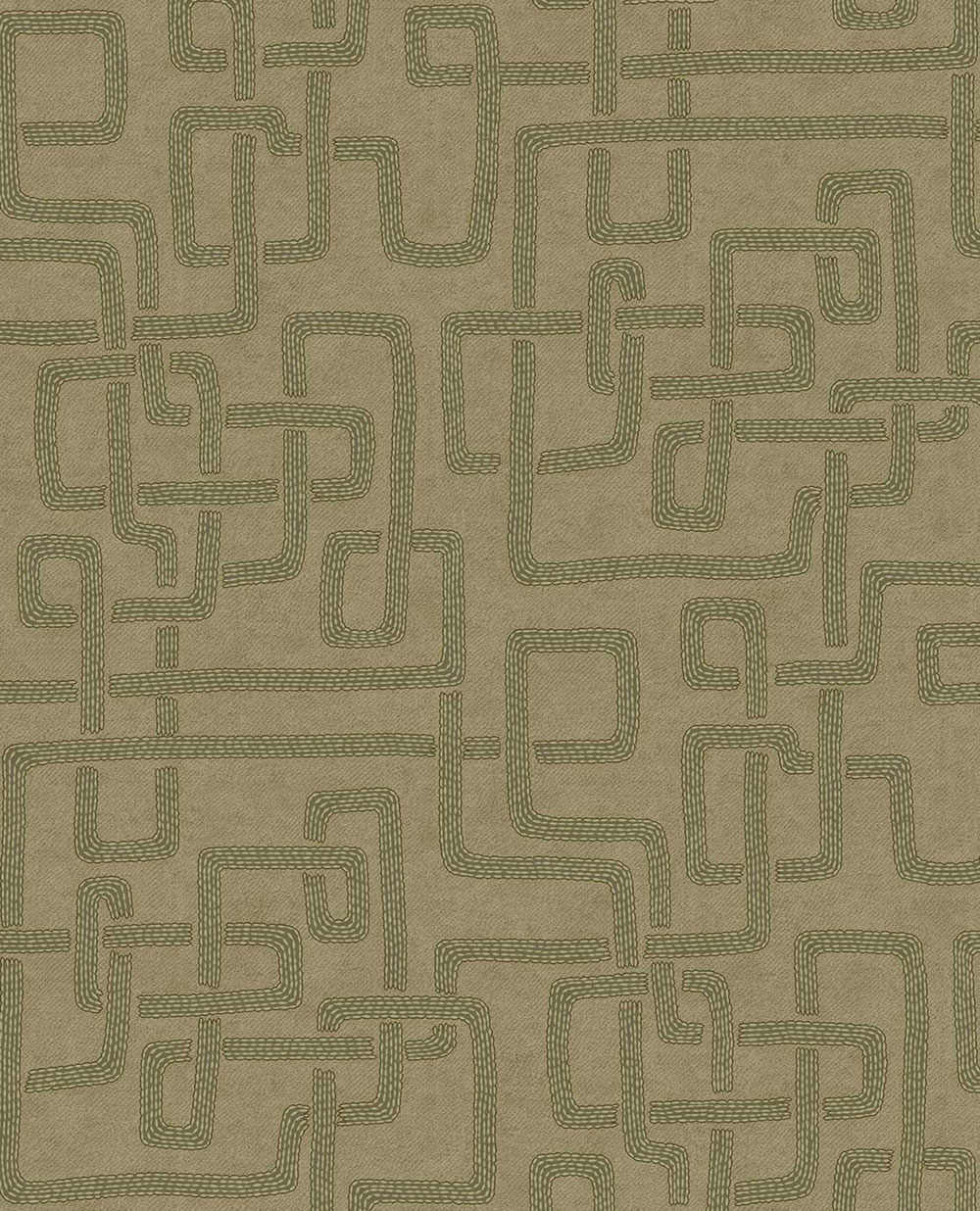 Non-woven wallpaper, green,  fabric imitation, 340231, Solange, Eijffinger