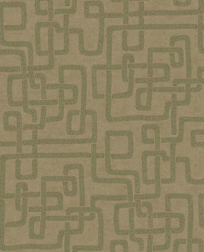 Non-woven wallpaper, green,  fabric imitation, 340231, Solange, Eijffinger