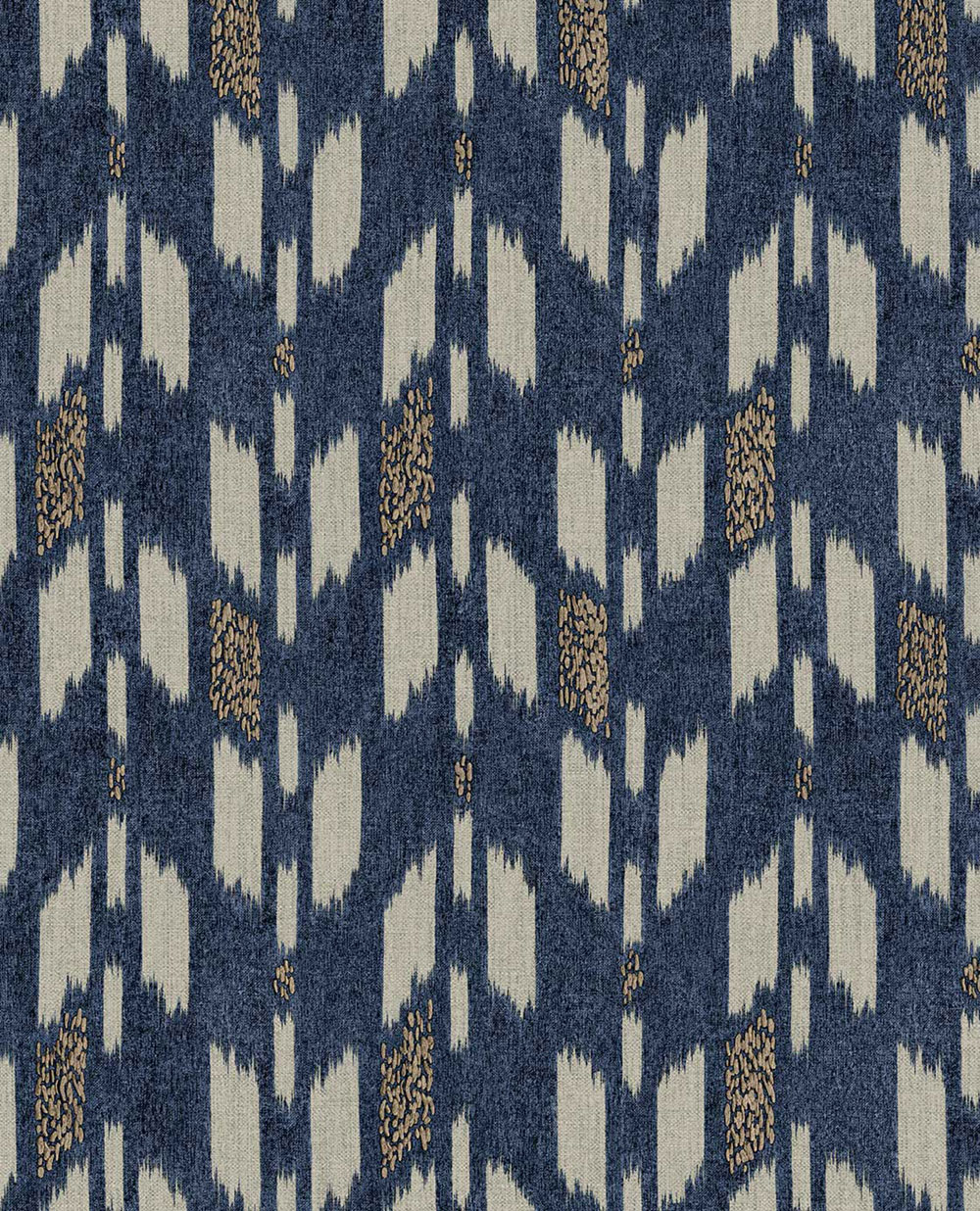 Non-woven wallpaper, blue,  fabric imitation, 340245, Solange, Eijffinger