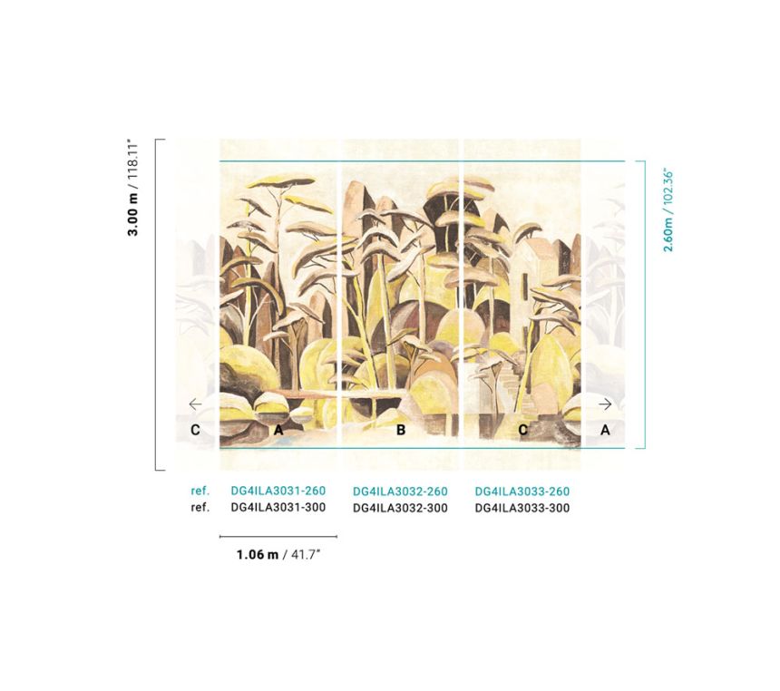 Non-woven wall mural, Landscape, DG4ILA3031-300, Wall Designs IV, Khroma by Masureel