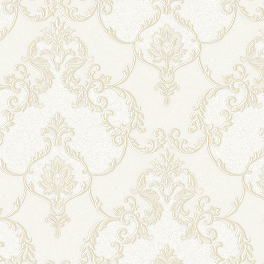 Baroque non-woven wallpaper, cream, 1403-1, Dante, AdaWall